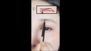 【Japanese Makeup】How to draw your eyebrows in 10 seconds!