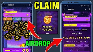 Yescoin new update || Yescoin ton teligram star free claim || yescoin airdrop  || yescoin giveaway