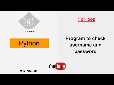 Python program to check the username and password with three attempts