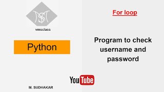 Python program to check the username and password with three attempts