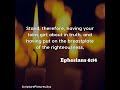 ephesians 6 14 stand therefore having your loins girt about in ...