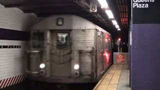 ᴴᴰ R32 R Train Arriving at Queens Plaza [2014]