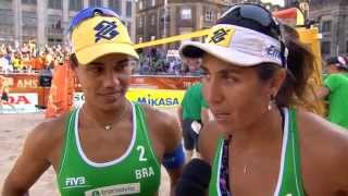 Juliana/Antonelli (BRA) vs. Boucheta/Bayou (ALG) - Amsterdam – Women World Championships 2015