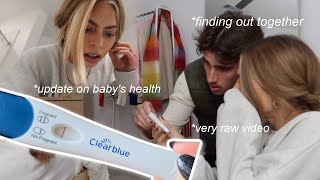 FINDING OUT WE'RE PREGNANT *very emotional* (Pregnancy Test + Immediate Reaction + Update on Baby S)