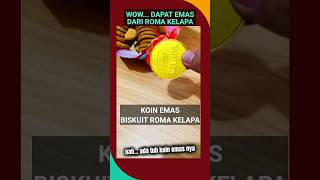 Dapat Emas dari Biskuit Roma Kelapa, Wow... #emas #logammulia #biskuit