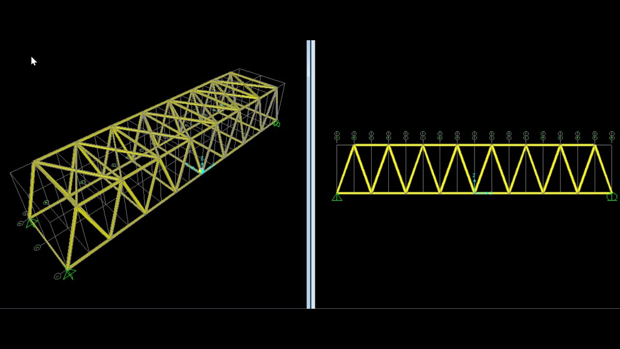 Pembuatan Model Struktur Jembatan Baja 3 D Dengan SAP 2000 - YouTube