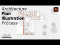 Unveiling the Architecture Plan Illustration Process #architecture #illustration