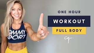 1 Hour FULL BODY WORKOUT at Home | No Jumping