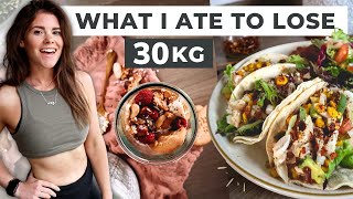 What I Ate In A Day To Lose 30kgs - Calorie Deficit Tips & How To Still Eat What You Love 🥯🌮🍌