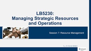 Session 7 - Resource Management