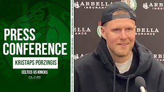 Kristaps Porzingis: Jayson Tatum DESERVES More Credit for Sacrificing | Celtics vs Knicks Postgame