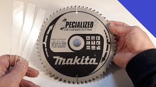 Makita DLS713 ja erikoisterä - and special blade