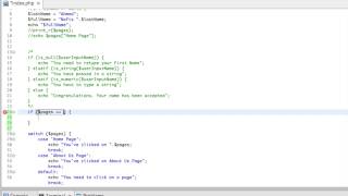 PHP5, HTML & CSS Web Project | Switch-Case & Concatenation | Part-16