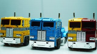 Transformers Optimus Prime Movie Animation Robot Truck Lego Short story & Police Car #трансформеры