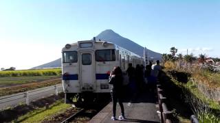 【JR九州】キハ40系キハ47形JR指宿枕崎線西大山駅発車