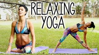 Relaxing Yoga for Stress & Sleep, Beginners Stretches for Back Pain, 20 Minute At Home Routine