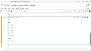 Day 4 : Assignment operators in python