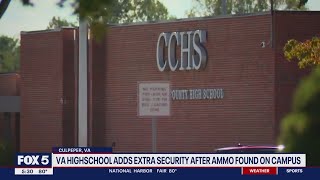 Ammunition found hidden in bathroom ceiling at Culpeper County High, school officials say
