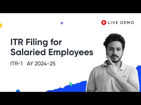 Filing ITR 1 Online AY 2024-25 Filing ITR-1 for Salaried Person on ClearTax LIve Demo