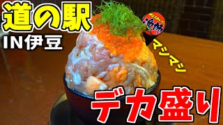 【道の駅伊東マリンタウン】二郎系すぎる激盛り海鮮丼を食す！