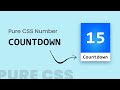 Number Countdown Animation in Html CSS | CSS Countdown Timer