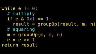 Modular Exponentiation using Square and Multiply Algorithm