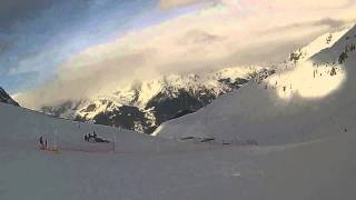 Valfréjus - Descente de Punta Bagna par la piste crête et col