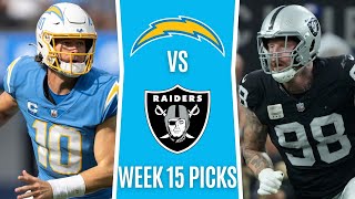 Thursday Night Football (NFL Picks Week 15) CHARGERS vs. RAIDERS | TNF Free Picks & Odds