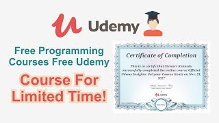 Udemy Free Courses With Udemy Certificate | Best Programming Courses #eduses  #udemy  #freecourses