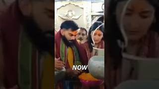 virat kohli and Anushka Sharma doing Puja at mahakaleshwar ujjain 🙏
