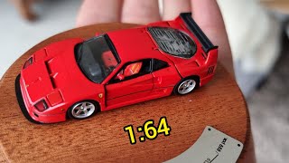 $90 ‼️ PGM Diecast Ferrari F40 Deluxe Version with Opening parts..Worth the Money? #diecasteurope