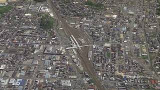 《 豊岡駅 》🌏 空からぐるっと遊覧飛行✈️