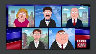 Family Guy - CNN's on, where I'm the loudest guy on an overcrowded panel