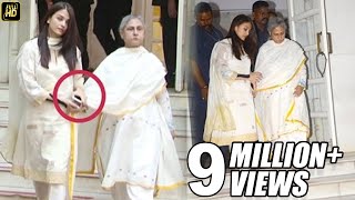 Aishwarya Rai Holds Jaya Bachchan's Hand While Climbing Down Temple Stairs, Amitabh Bachchan