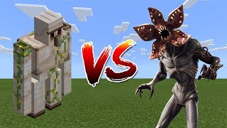 Iron Golem vs Demogorgon - Minecraft