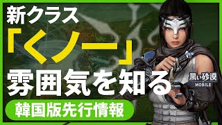 【黒い砂漠モバイル】新クラス「くノ一」忍スタックて何!?ー雰囲気を知ろう！韓国版先行情報【black desert mobile】