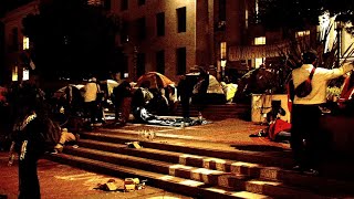 'Free Palestine' encampment set up on UC Berkeley campus in solidarity with students arrested