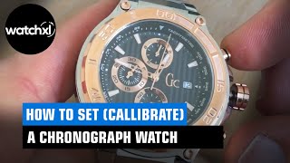 How to set (calibrate) a chronograph watch