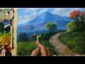 How to Paint Natural Landscapes / Acrylic Paintings by Dandan SA / Tutorial 84