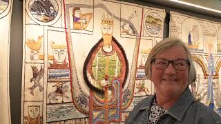 Stitchers see the new permanent Great Tapestry of Scotland display in Galashiels for the first time