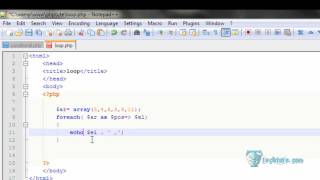 04 Conditional loops in php (while, for, foreach)