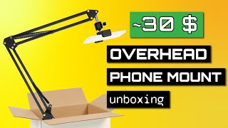 Cheap smartphone BOOM ARM for overhead shooting