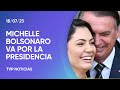 La esposa de Bolsonaro quiere ser presidenta