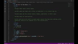 JavaScript Tutorial 3 - Variable Name, Aınymalylar