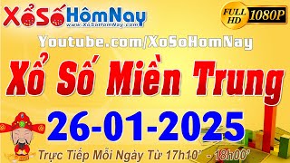 XSMT - Trực tiếp xổ số Miền Trung ngày 26/01/2025 - Thừa T. Huế XSTTH - Khánh Hòa XSKH - Kon Tum