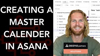 Creating a Master Calender in Asana #asana