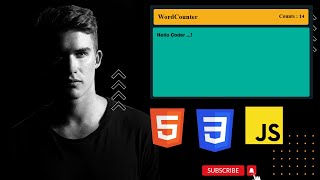 Letter counter || javascript project for beginner || counter using html css and js || ASMR coding