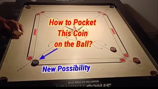 How to Pocket Coin on The Ball? | Carrom Board Trick Shot