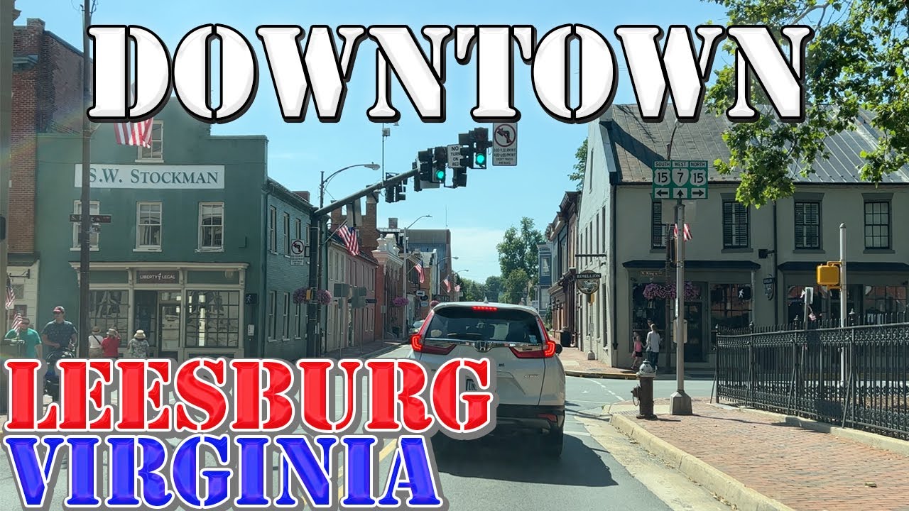 Leesburg - Virginia - 4K Downtown Drive - YouTube