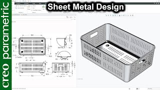 Sheet metal Crate in Creo Parametric